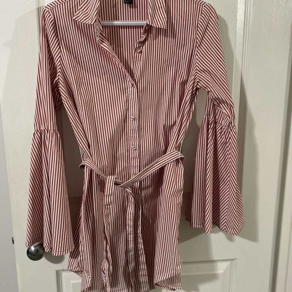 Forever 21 Red and White Striped Dress